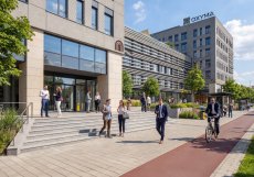 Vizualizace coworkingové budovy Oxyma
