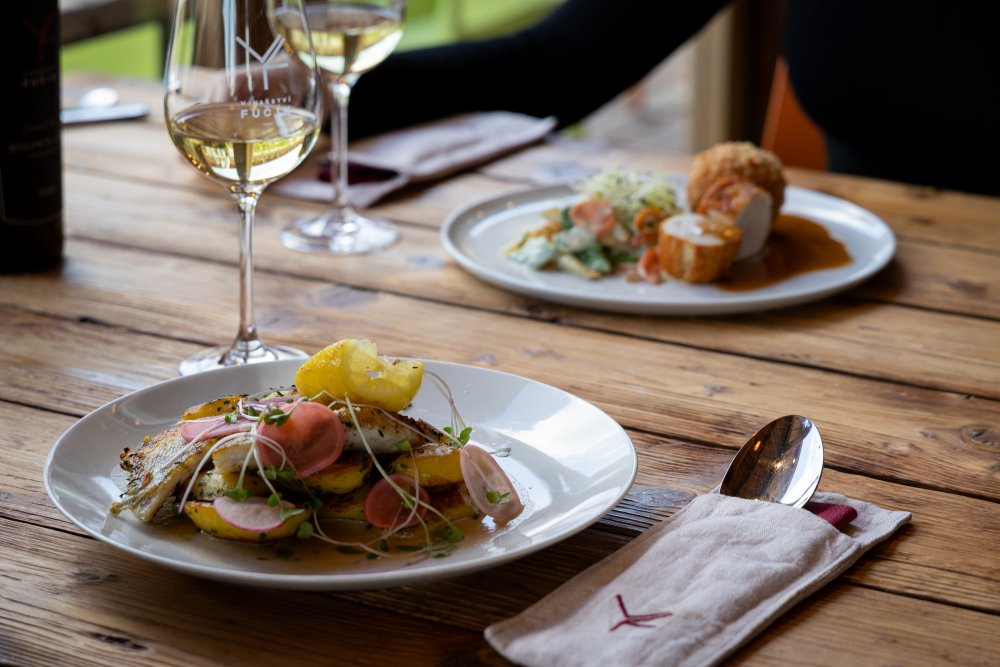 Mikulov už dávno neláká jen na víno a památky. Na několika ulicích se tu soustředí oceněné restaurace, vinařské podniky, bistra i kavárny. Restaurace Ryzlink ve Vinařství Fučík staví na moderně pojaté české kuchyni a párování s místními víny, vlastní podnik tu má i Marcel Ihnačák. Gastronomický výlet navíc doplňuje zámek, Svatý kopeček a působivá židovská čtvrť.