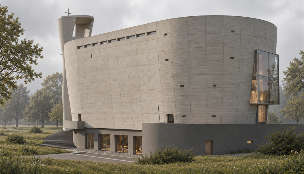 V Neratovicích vzniká kostel Nejsvětější Trojice podle návrhu architekta Zdeňka Fránka. Technologie 3D tisku betonu se využije při stavbě hlavní lodi, věže i fary. Projekt za zhruba 250 milionů korun má být dokončen v roce 2028.