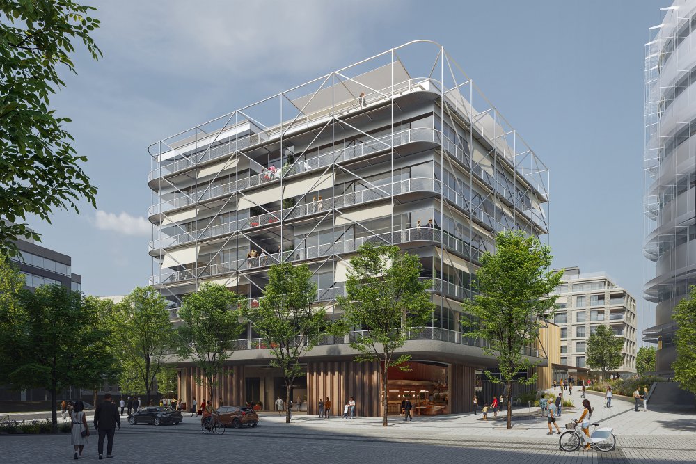 Hrabalova Libeň dostane novou tvář. U Elsnicova náměstí vznikne podle návrhu ateliérů Aulík Fišer Zalabák a Lasovsky Johansson Architects nový městský blok s byty, kancelářemi a veřejnými prostranstvími. Prohlédněte si vizualizace projektu, který naváže na stavby Josefa Pleskota a promění další část pražské Palmovky.