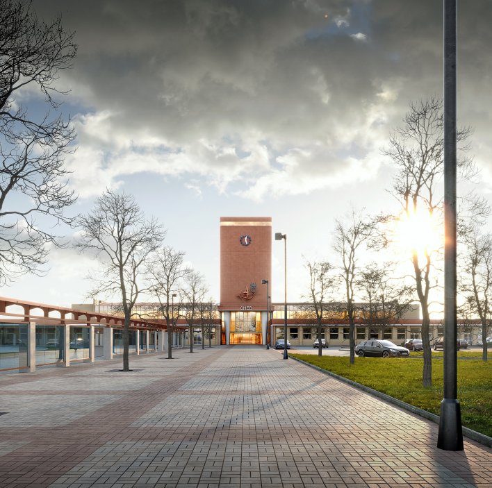 Chebské nádraží čeká proměna za 428 milionů korun. Památkově chráněné budově architekta Josefa Dandy z roku 1962 vrátí ateliér A8000 původní architektonický lesk, obnoví vzácné interiéry i umělecká díla. Největší novinkou bude veřejná vyhlídka v nejvyšším patře nádražní věže, přezdívaná „maják nad Chebem“. Rekonstrukce má být dokončena v roce 2028. Prohlédněte si, jak bude nádraží po obnově vypadat.