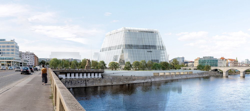 Jako třetí nejvhodnější projekt vybrala odborná komise návrh srbského architektonického studia Bevk Perović Arhitekti.