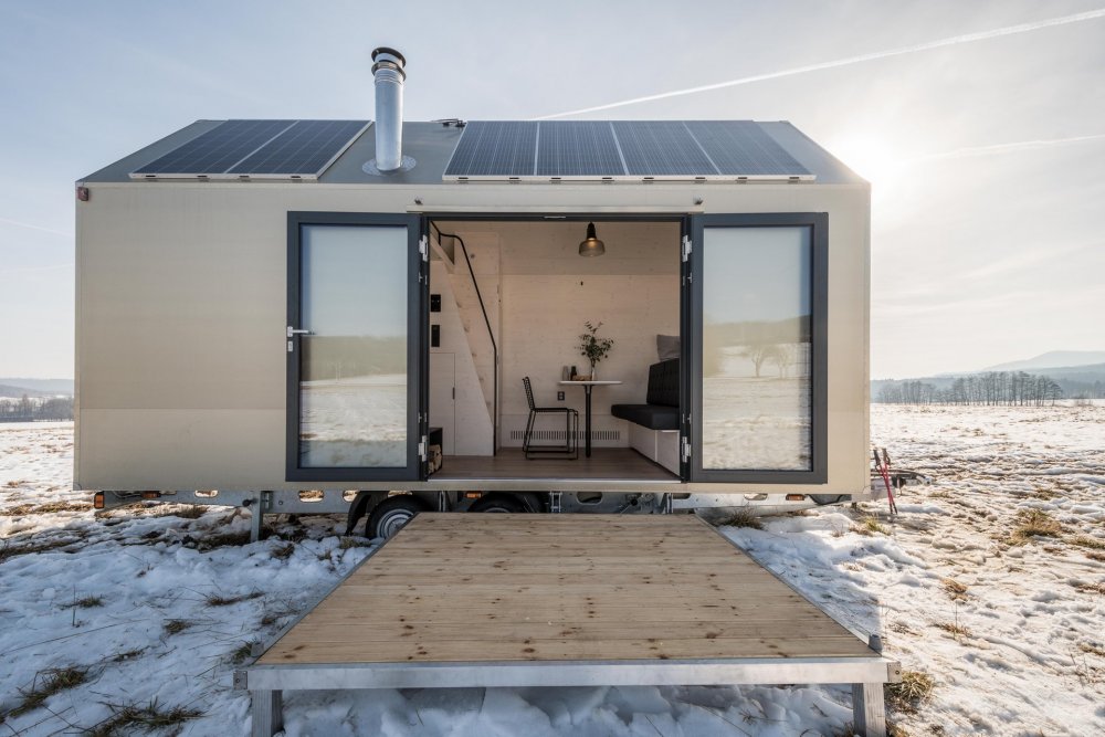 Prototyp Mobile Hut představili architekti ze studia Artikul v roce 2018.