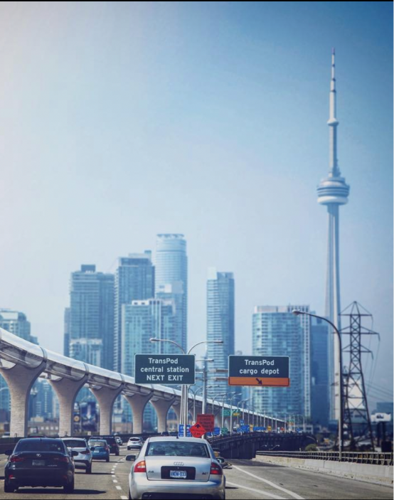A takhle by dráha FluxJetu mohla vypadat v Torontu, rodném městě zakladatelů start-upu.