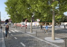 Prioritou proměny Malostranského náměstí je zpříjemnit pohyb chodcům. (na snímku vizualizace budoucí podoby)