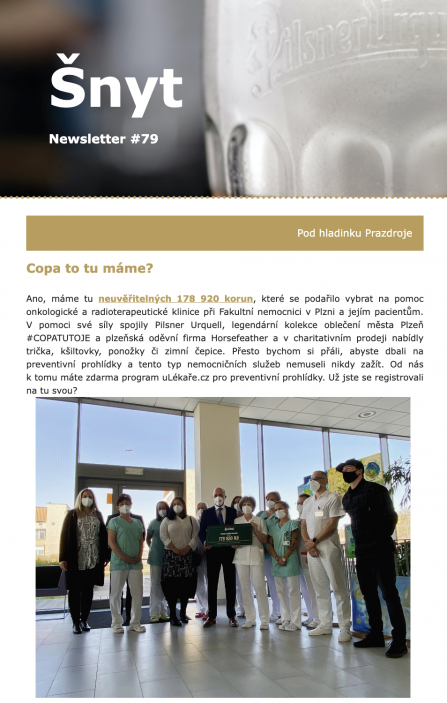 Newsletter - Plzeňský Prazdroj
