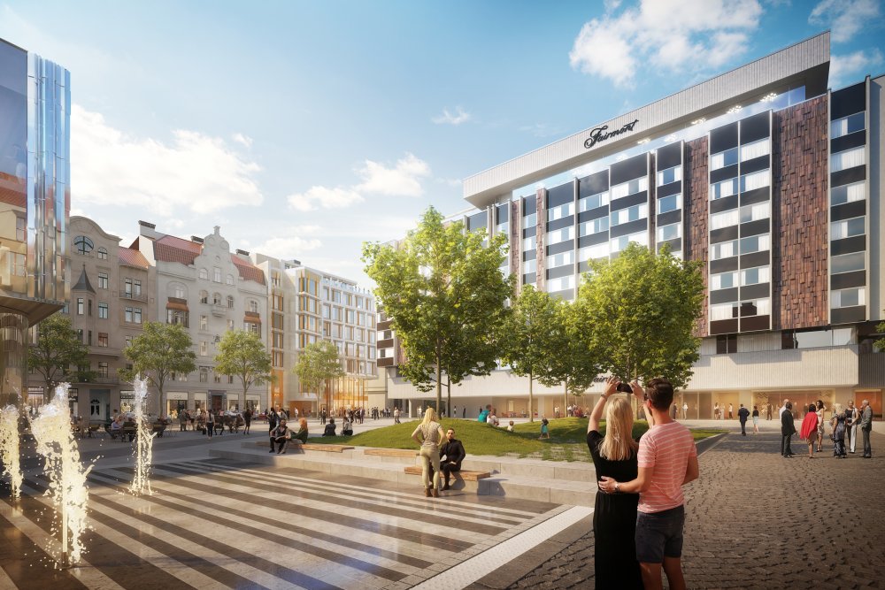 Cílem projektu Staroměstská brána je proměnit oblast konce Pařížské třídy.