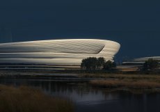 Součástí návrhu ateliéru Zaha Hadid Architects je i veřejné prostranství ve sportovišti.