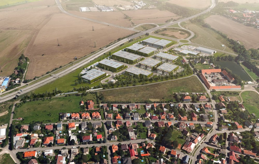 Nový areál Logport Prague West vyrůstá v Jinočanech u Prahy.