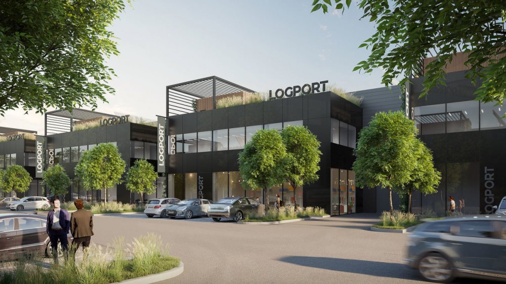 Vizualizace nového areálu Logport Prague West v Jinočanech u Prahy
