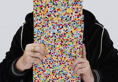 Legendární britský umělec Damien Hirst s nejnovějším uměleckým dílem.