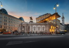 Muzeum Albertina při západu slunce - Vídeň, Rakousko