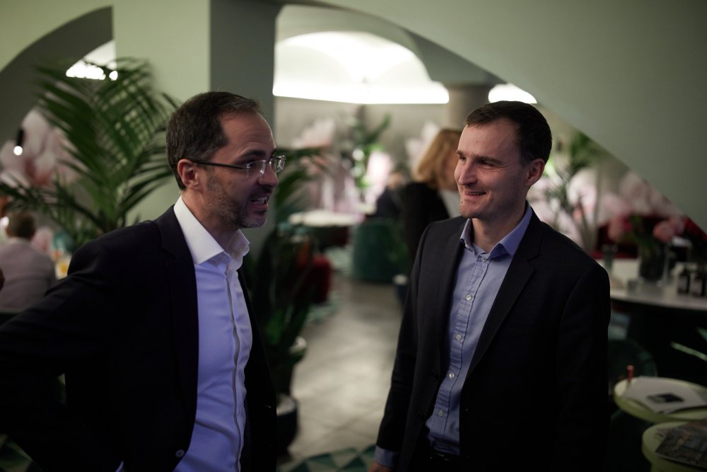 Zleva: Roman Pečenka z PRK Partners a Jiří Vančura z Trinity Bank