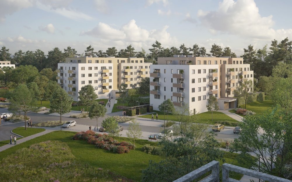 Dva nové bytové domy budou dokončeny do konce příštího roku a investice přesáhne 450 milionů korun. 