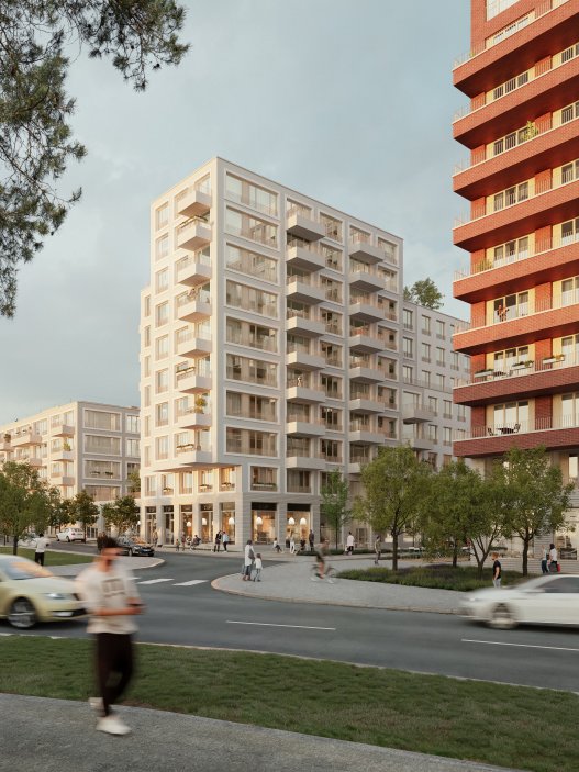 Obchody, kanceláře, kavárny, zelená piazzetta a bezmála 500 bytů. Domoplan postaví v Brně-Bohunicích multifunkční čtvrť Brixx za 4,5 miliardy korun.