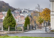 Nachází se ve svahu nad pravým břehem říčky Teplá asi 160 metrů severovýchodně od karlovarského Vřídla.