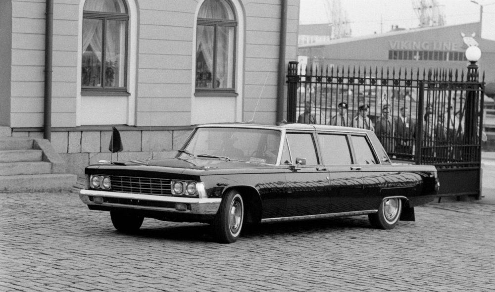 Limuzínou jezdil i sovětský prezident Leonid Brežněv (na snímku z roku 1975).