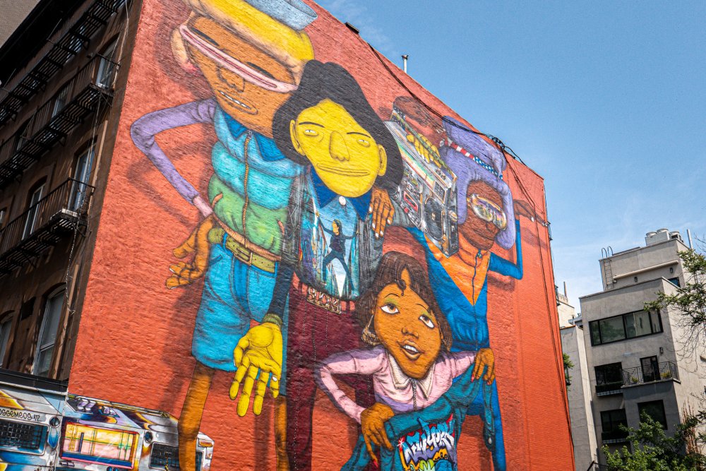 Chelsea je čtvrť, kde najdete celou řadu rozměrných graffiti.
