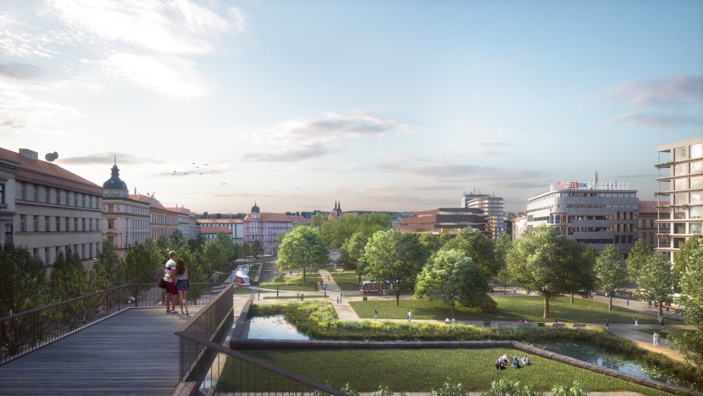 Tato studie od nizozemského ateliéru je schvalována jako jeden z podkladů, který bude sloužit pro dlouhodobé aktivity v oblasti Těšnova v horizontu 2035+
