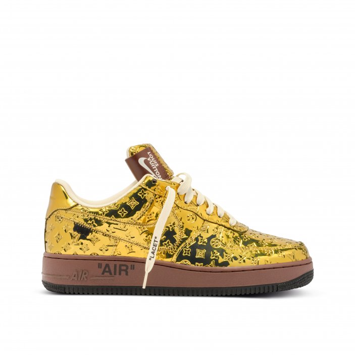 Louis Vuitton x Nike Air Force 1 Gold