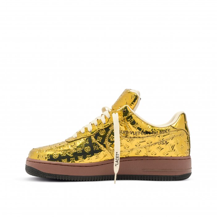 Louis Vuitton x Nike Air Force 1 Gold