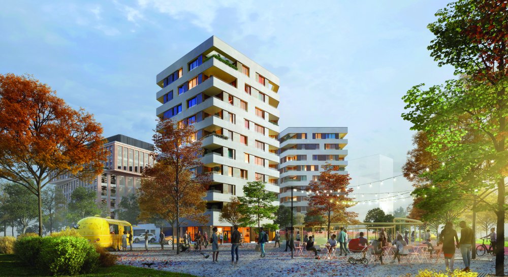 Rohan City - projekt nezahrnuje jen administrativní budovy, ale v plánu je i masivní rezidenční výstavba včetně menších i větších obchodů. 