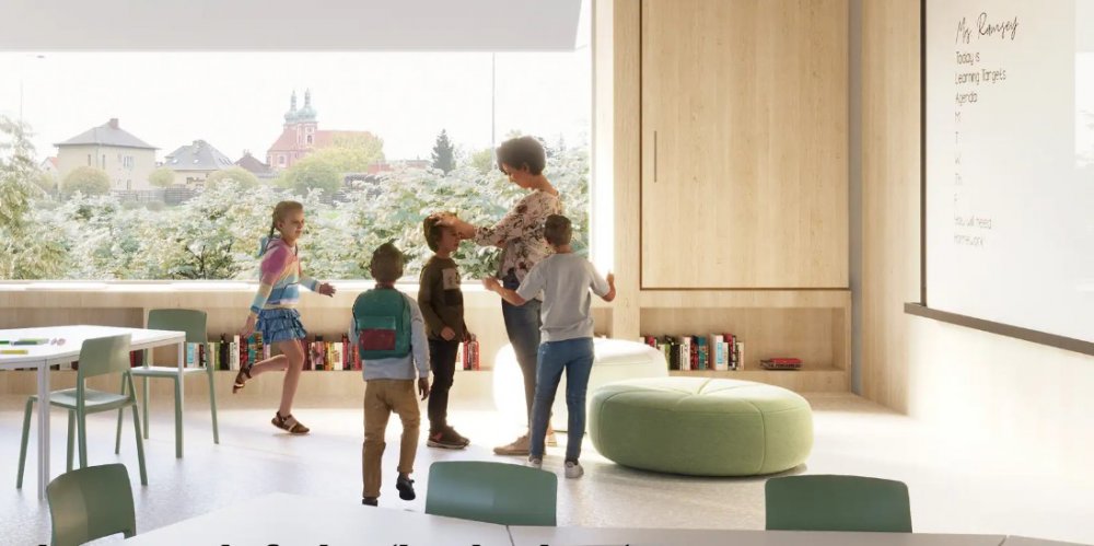 Nová škola ve Staré Boleslavi by měla poskytnout nejen prostor pro výuku, ale i pro sport a volný čas 900 dětem. 