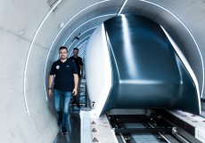 Zkušební tubus postavený TUM Hyperloop u Mnichova.