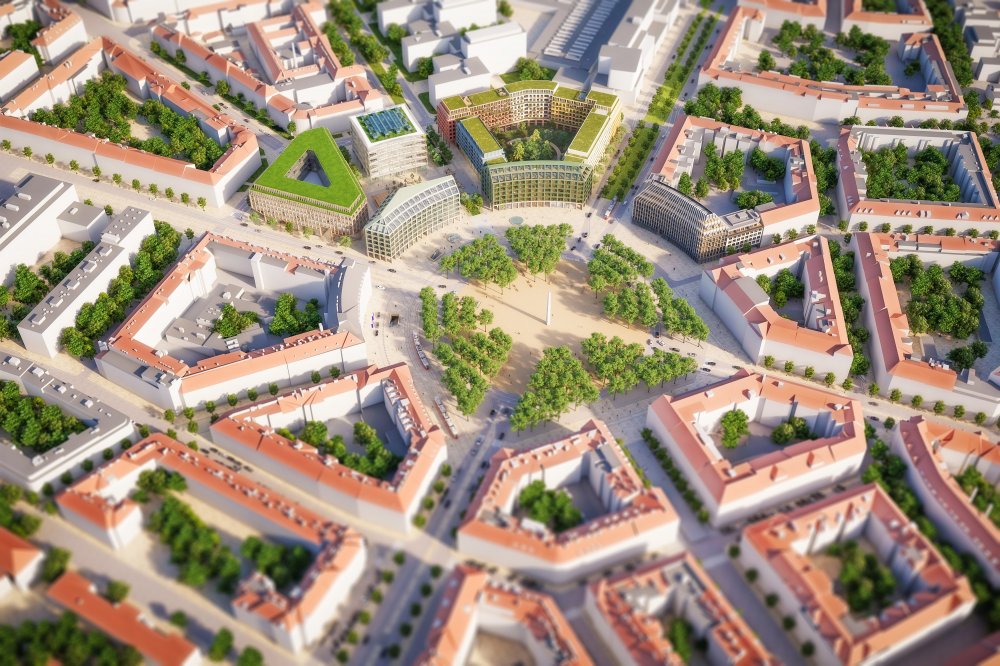 Po 100 letech bude dostavěno Vítězné náměstí. Vítězem se stal holandsko-český tým Benthem Crouwel Architects a Opočenský Valouch Architekti a jejich návrh