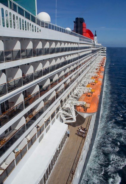 Queen Mary 2 má celkem 14 palub.