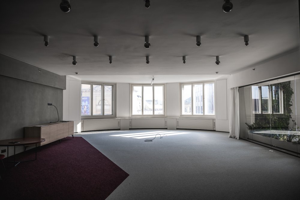 Prostory bankovního paláce v ulici Na Příkopě