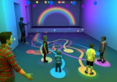 Kampus Hybernská: Interaktivní expozice Duha je první instalace určená speciálně pro dětské návštěvníky. Postaralo se o ní kreativní studio 3dsense