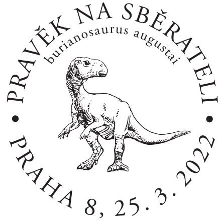 Na příležitostné přepážce České pošty pak bude možné získat poštovní razítko s motivem jediného českého dinosaura s názvem „Burianosaurus augustai“.