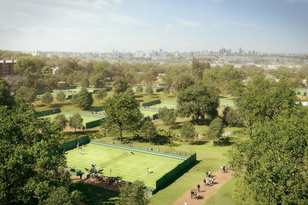 Organizátor slavného tenisového turnaje Wimbledon chce na místě oblíbeného parku postavit desítky nových kurtů