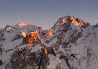 Hora Marmolada v italských Dolomitech