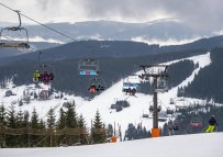 Lyžařské středisko v Peci pod Sněžkou v Krkonoších