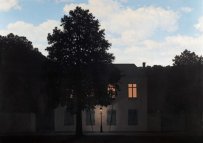 Obraz Reného Magritta L'empire des lumières